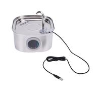 Generic Automatic Pet Water Dispenser Stainless Steel Circulating Water Fountain for Cats Dogs 3.2L Capacity Household Use