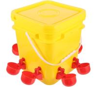 Generic Automatic Poultry Feeder Made of Sturdy PE Material with Multiple Compartments Easy to Clean and Sun 12l for Chickens and for Outdoor Use
