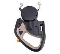 Generic Automatic Retractable Dog Leash, Comfortable Grip Adjustable Length Stretch Resistant 2 Dog Extendable Leash for Outdoor (Khaki)