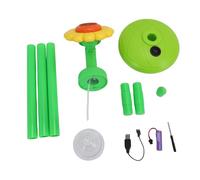 Generic Automatic Sunflower Bubble Machine Rechargeable Battery for Kids Outdoor Wedding Birthday Party, ABS Material (Yellow)