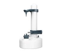 Generic Automatic Vegetable Peeler Innovative Electric Cutter for Home Kitchen Durable Design ABS Material with 2 Blades (White)