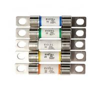 Generic Automobile fuse EV315-L-3E 10A 15A 20A 30A 40A 50A DC 500V High temperature resistant Automotive Fuse Tube 1PCS(EV315-L-3E 20A)