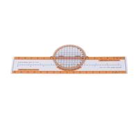 Generic Aviation Flight Computer Plastic Calculator with Turntable, Ideal for Fuel Consumption and Arrival Time Estimation, Erosion Resistant Orange Design