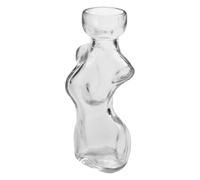 Generic Avocado Starter Vase Unique Human Body Shape Decorative Glass Planter for Home Desk Decor 1 Unit (Transparent)