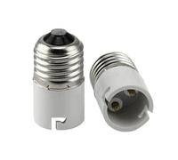 Generic B22 to E27 Socket Converter - Light Bulb Adapter, Bayonet to Screw Base Adapter, PC+Metal, 100-250V, Ceiling Mount