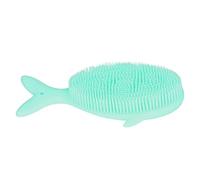 Generic Baby Bath Brush Silicone Soft Cartoon Whale Shape for Gentle Cleaning and Massaging Baby's Skin 3.5oz (Green)