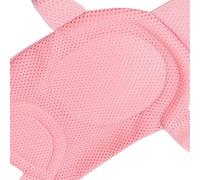 Generic Baby Bath Net Comfortable Non Slip Mesh Support with Spine Protection for Newborn, Adjustable Bath Seat Net for Safety in Bathtub, 38.2x26.4in, White (Pink)