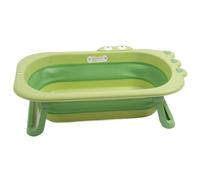 Generic Baby Bath Tub, Large Size Sturdy Folding Baby Bath Tub for for Home Use (Green)