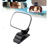 Generic Baby Car Mirror 360° Adjustable Rear View Mirror, Shatterproof, Wide Angle Convex, Universal Fit, Car Visor Mount