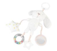Generic Baby Crib Hanging Rattles Toy Cute Bunny BB Sound Plush Hanging Toy for Infant Material Color Portable for Outings