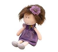Generic Baby Doll with Clothes Cute Soft Rag Doll Beautiful Handmade Ragdoll Toy for Girls Sleeping Partner Doll Christmas Gift Home Decor Nursery Bedroom (Purple)