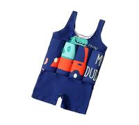 Generic Baby Float Suit Toddler Floating Swimsuit Removable Buoyancy Sticks for Boys Toddler Girl Swim Shorts (Blue, 3-4 Years)