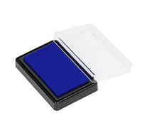 Generic Baby Footprint Ink Pad Safe Reusable Easy Cleaning for Babies with Paper Special Memories Non- Ink Perfect Newborns PVC 3.7 X 2.6 X 0.9in (Blue)