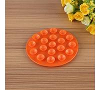 Generic Baby Kids Magic Suction Mat Double Sided Non-Slip Bowl and Plate for Dining Activities Made of Eco-Friendly TPR Material (Orange)