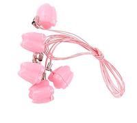 Generic Baby Milk Tooth Storage Box Durable Colorfast Organizer for Kids with Rope Necklace for Baby Teeth Collect 5pcs (Roseate)