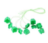 Generic Baby Milk Tooth Storage Box Durable Colorful Collect Organizer for Kids 5pcs Plastic Baby Teeth Saver Necklace for Wonderful Childhood Memories (Green)