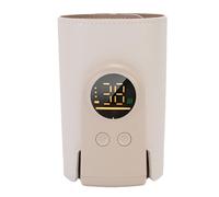 Generic Baby Milk Warmer Rechargeable Water Less Bottle Warmer Portable for Travel and Stroller Use PU Leather 67x128x89mm