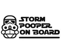 Generic Baby On Board Sticker Decal - Storm Pooper on Board. Car UV Water Resistant Car Decal Sticker