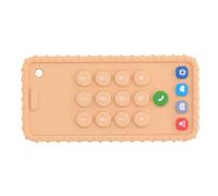 Generic Baby Phone Bite, Sensory Toy of Silicone Chewing, Bright Color, Safe for Home (Yellow)