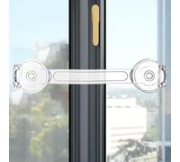 Generic Baby Proofing Child Safety Locks - Child Lock For Door | Transparent Safety Lock | Door Cabinet Lock | No Drilling Child Lock | Multi-Purpose Safety Latch Strap Lock For Drawers & Door