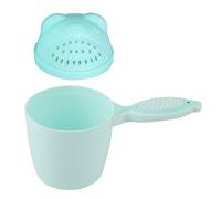 Generic Baby Shampoo Cup Cute Wash Hair Flusher for Kids, PP Material Detachable Handle for Bathing Protection, Eye Friendly (Green)