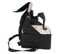 Generic Baby Travel Booster Seat Portable Foldable Non Slip Toddler Harness Booster for Dining Table Family Outings Polyester Water Resistant 28x22x34cm