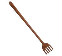 Generic Back Scratcher Tool for Home and Office Use - Coffee Wood Material with Extended Reaching and Massage Functions for Adults