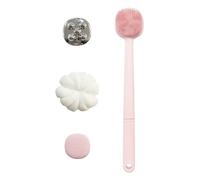 Generic Back Scrubber for Shower,Shower Back Scrubbing Brush | 4 in 1 Bathroom Shower Scrubber with Long Handle - Multifunctional Bath Brush, Body Brush for Shower Bath