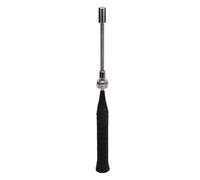 Generic Badminton Racket Swing Trainer for Strength and Skills Building Portable Metal Adjustable Practice Tool (Black)