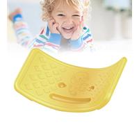 Generic Balance Seesaw Board for Kids 0-6 Years Old Durable Plastic Balance Training Board with Elastic Ball 50x23.5x2.3cm (Yellow)