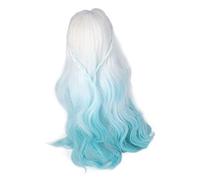 Generic Ball Jointed Doll Replacement Hair Wig with Soft High Temperature Silk Material Ideal for Doll Modeling and Cross Dressing (Gradient Blue)