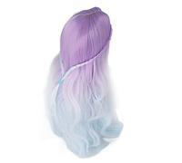 Generic Ball Jointed Doll Replacement Hair Wig with Soft High Temperature Silk Material Ideal for Doll Modeling and Cross Dressing (Gradient Purple)