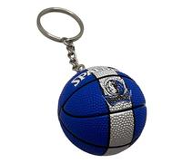 Generic Ball Keyring, Blue & Silver, NBA Mavericks 3D Pendant, Keychain Gift Idea for Men, Women, Children, Unisex