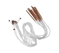 Generic Bamboo Tunisian Crochet Hooks Set Smooth Practical Weaving Tools for Beginners and Professionals 12Pcs for Crafting Enthusiasts