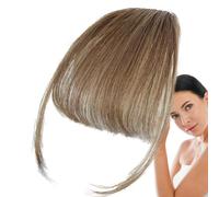 Generic Bang Clip-In Real Hair, Bang Clip-In Hair Extensions, French Fringe Clip on Artificial Fringe - Neat Fringe Hair Extension, French Bangs for Cliping, Artificial