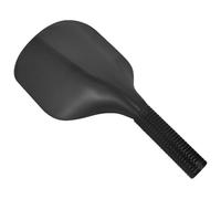 Generic Barber Hair Cutting Shield with Handle, Black Hairdressing Face Mask Hairspray Protective Shield for Salon Hair Coloring and Styling