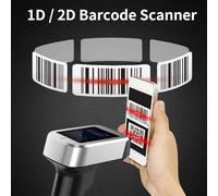 Generic Barcode Scanner, Wireless Barcode Scanner Qr Code with 270° Scanning Head Rotation for Accurate and Fast Scanning