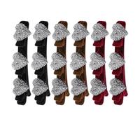 Generic Barrette Cheveux - Barrettes Antidérapantes En,6 Pièces Barrettes Coiffante Anti-Glisse,Pour Cheveux Épais Fins Longs Courts Quotidien Sport Yoga Danse Fête Mariage Anniversaire