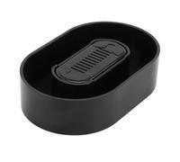 Generic Bart Clipper Rinser, Plastic Box/Cover Wearable Switching the Switching Bar Trimmer Cleaner Easy to Use for Start Use (Black)