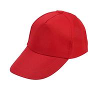 Generic Baseball Caps for Men UK Vintage Trucker Hat Classic Plain Baseball Hats Summer Running Visor Solid Sun Hat Casual Fishing Holiday Red