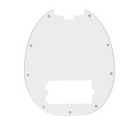 Generic Bass Pickguard Scratch Plate for Bass Guitar PVC Material Mounting 9 Screw Holes for Performances Music Rehearsals Music Lovers Home, White