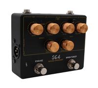 Generic Bass Preamp Pedal, DI Box 18V High Voltage 4 Band EQ with Headphone Output Aux In Studio Grade Effects Pedal for Bass Guitar