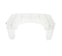 Generic Bath Purras, Portable Assistance Stool for Multifunctional Stable Toilet for Bathroom (Transparent)
