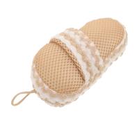 Generic Bath Scrubber for Exfoliating and Cleaning Slipper Shaped Lightweight Fiber Body Scrubber Easy to Store for Adults During Business Trips and Travel