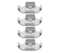 Generic Bathroom Accessory Mounting Set 4Pcs Stainless Steel Plates with Fixing Screws for Towel Rack and Toilet Paper Holder Suitable for Wall-Mounted Use