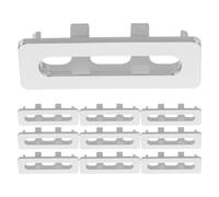 Generic Bathroom Sink Overflow Hole Covers 10pcs Plastic Overflow Drain Caps Practical Sink Accessories for Wash Basins Bathroom Use