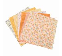 Generic Batik, 7pcs / Set 100% Cotton Batiks Sewing Craft Cloth Sewing Craft Cloth Scrap Fabric for DIY Wallet Cushion Cover (25 * 25cm)