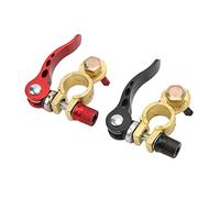 Generic Battery Arrow Storage Case Terminal, Brass Copper Car Battery Connector 2 Pack 16 to 18mm M8, Positive Negative Clamp with Resin Insulation for Cars RVs Trucks Boats Solar