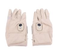 Generic Battery Heated Gloves 360 Degree Surround Heating with Long Lasting Warmth for Indoor Outdoor Use Suede Material (Khaki)