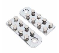 Generic Battery Terminal Block Heat Proof 8 Spot Lug Style, Multi Point Wiring Design for Automotive Marine Solar Battery Systems, 2 X Blocks